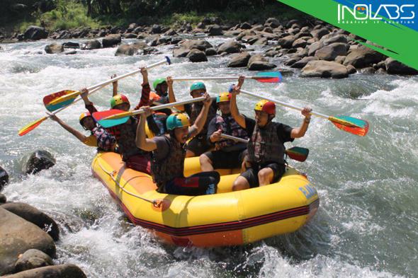 Rafting Sungai Elo, Pantang Pulang Sebelum Kecebur