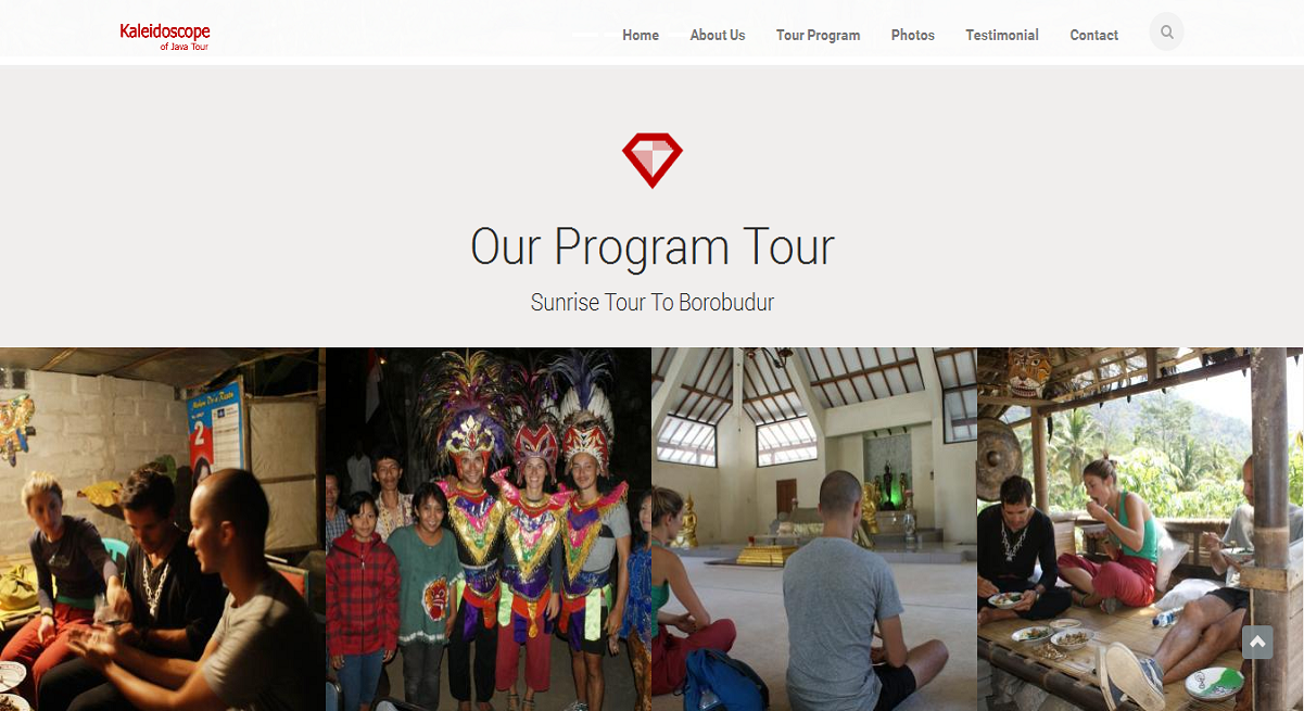 Website Profile Kaleidoscope of Java Tour