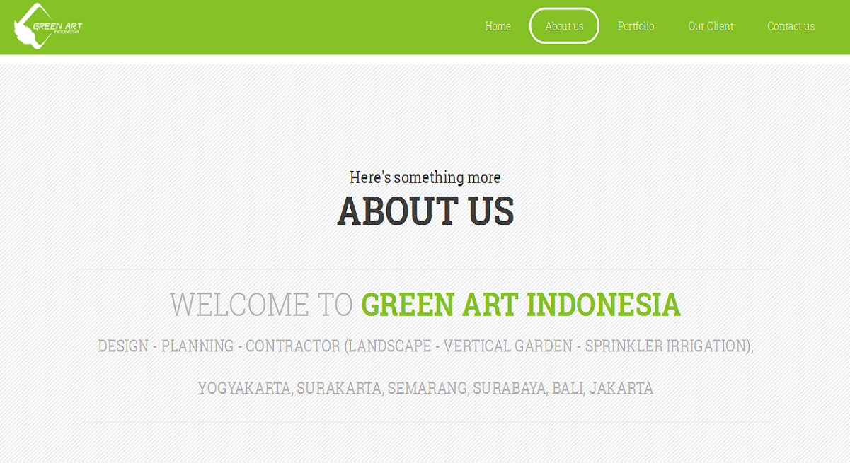 Website Profile CV Green Art Indonesia