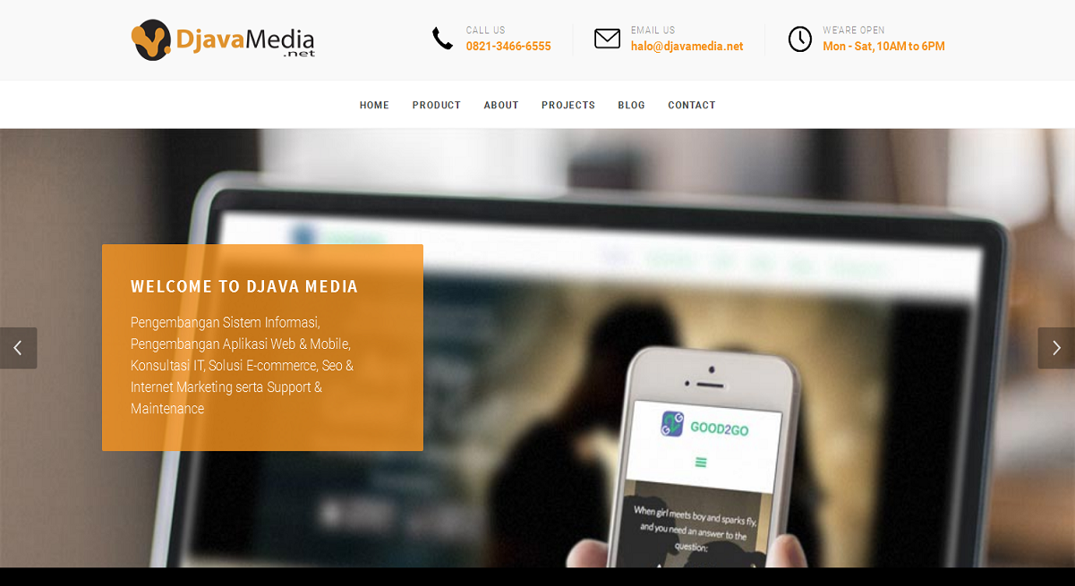 Website Profile CV Djava Transmedia