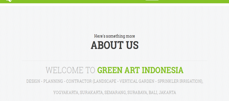 Website Profile CV Green Art Indonesia