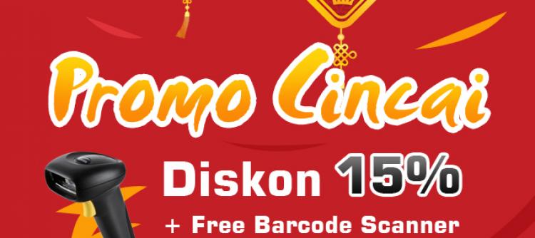 Diskon 15% + Barcode Scanner